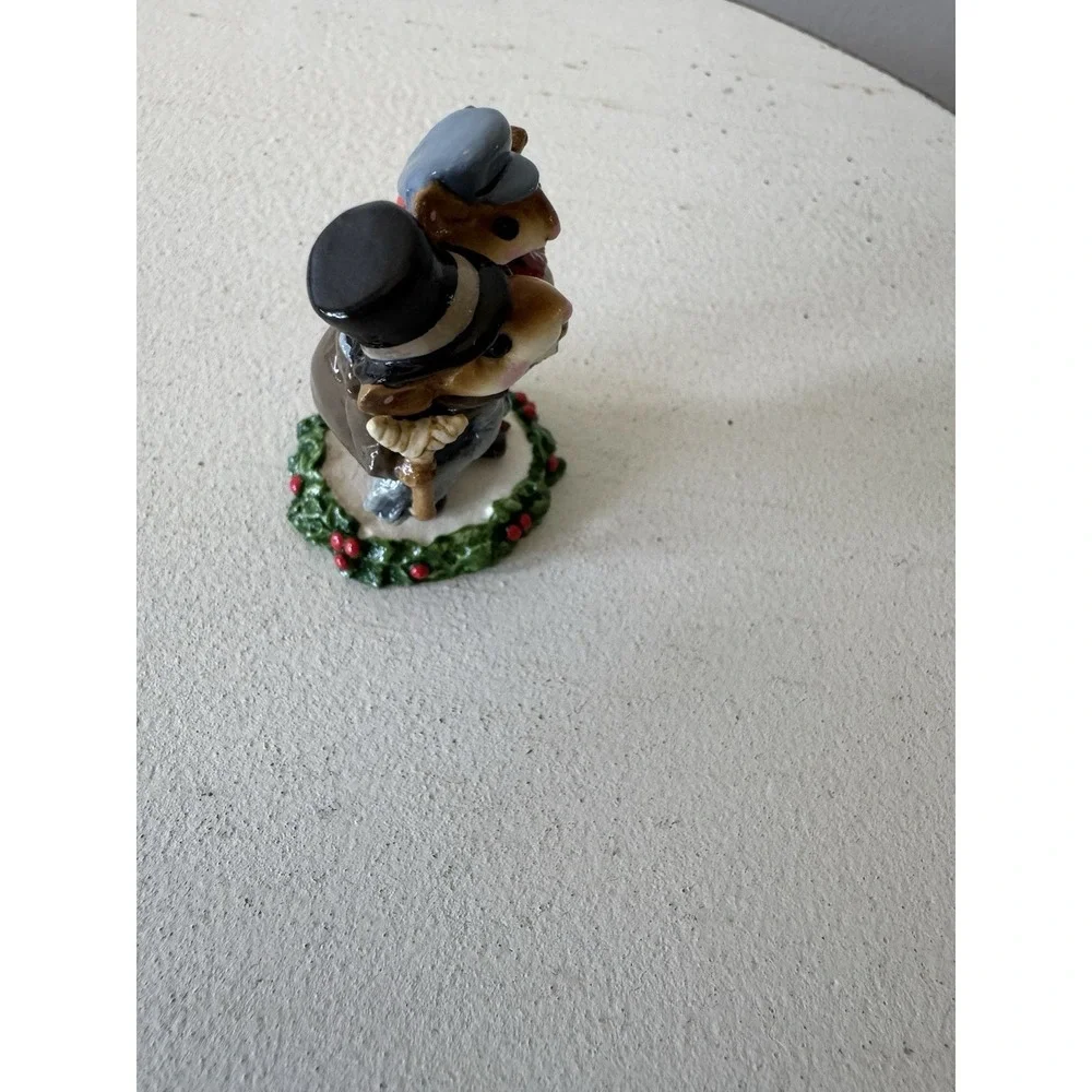 Wee Forest Folk Bob Cratchit Tiny Tim CC-02 1987 Signed AP Carol - CHIPPED